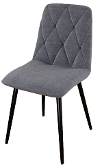 Стул DC-2103 (каркас черный тк. тк. Велюр серый (S26))